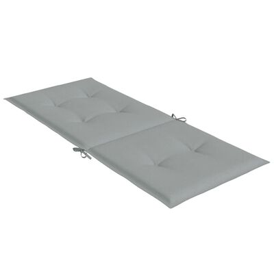 vidaXL Cuscini Sedia Schiena Alta 2 Grigio Mélange 120x50x4 Tessuto