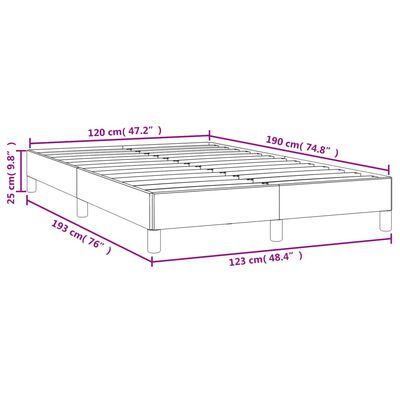 vidaXL Giroletto Cappuccino 120x190 cm in Similpelle