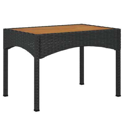 vidaXL Set da Pranzo da Giardino 4 pz con Cuscini Nero in Polyrattan