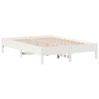 vidaXL Letto senza Materasso Bianco 120x200 cm Legno Massello di Pino