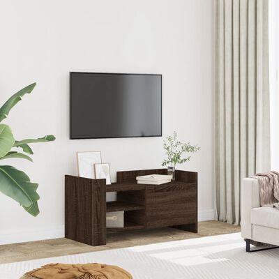 vidaXL Mobile Porta TV Rovere Marrone 80x35x40 cm in Legno Multistrato