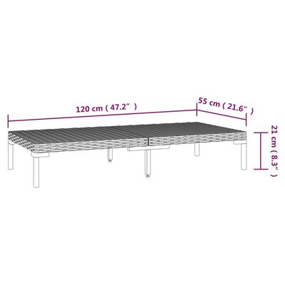 vidaXL Divani da Giardino 12 pz con Cuscini in Polyrattan Grigio Scuro