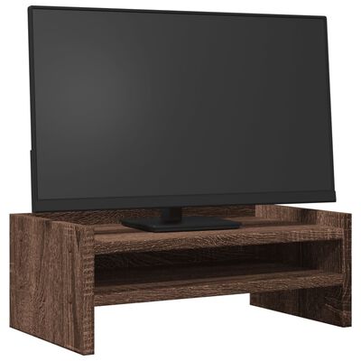 vidaXL Supporto per Monitor Rovere Marrone 42x24x16 cm in Truciolato