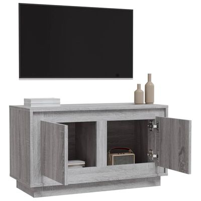 vidaXL Mobile Porta TV Grigio Sonoma 80x35x45 cm in Legno Multistrato