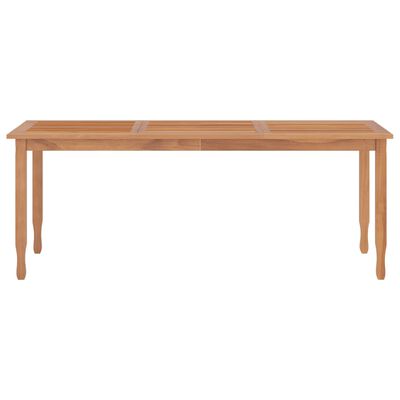 vidaXL Tavolo da Pranzo da Giardino 200x90x75cm Legno Massello di Teak