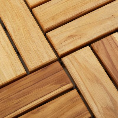 vidaXL Piastrelle per Esterni 20pz 30x30 cm Legno Massello di Teak