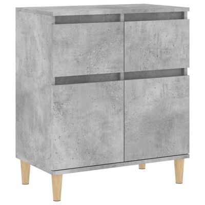 vidaXL Credenza Grigio Cemento 60x35x70 cm in Legno Multistrato