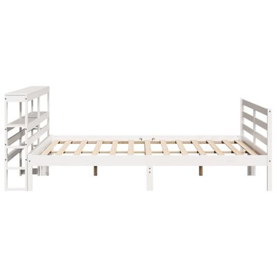 vidaXL Letto senza Materasso Bianco 180x200 cm Legno Massello di Pino