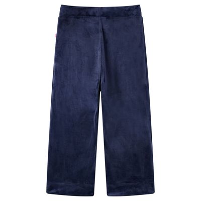 Pantaloni da Bambino in Velluto Blu Scuro 116