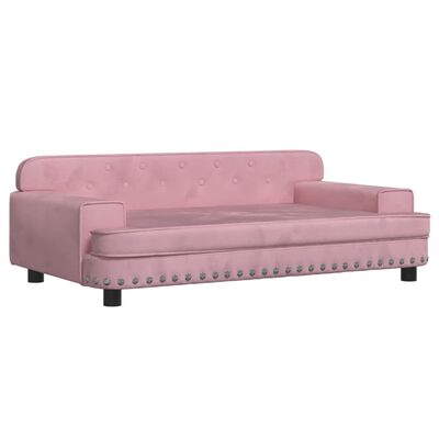 vidaXL Divano per Bambini Rosa 90x53x30 cm in Velluto