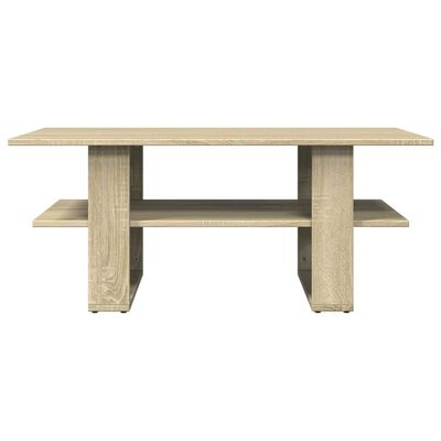 vidaXL Tavolino da Salotto Rovere Sonoma 102x55x42cm Legno Multistrato