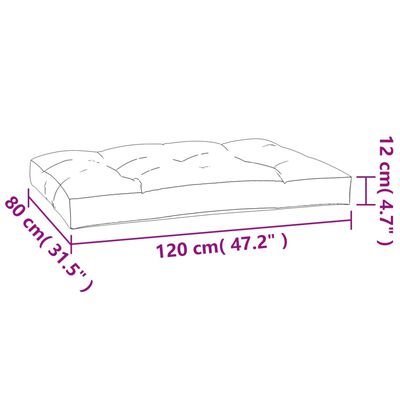 vidaXL Cuscini per Pallet 5 pz Neri in Tessuto