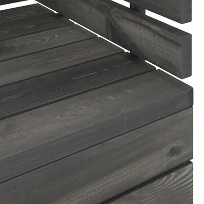 vidaXL Set Divani da Giardino su Pallet 6 pz Legno Pino Grigio Scuro