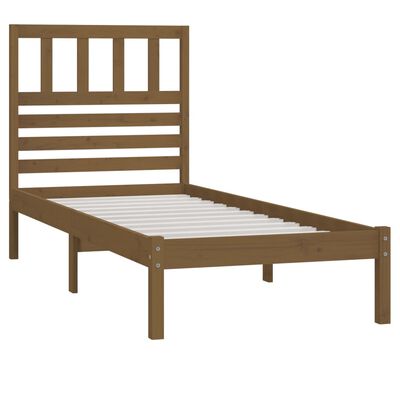 vidaXL Giroletto Ambra 75x190 cm Small Single Legno Massello di Pino