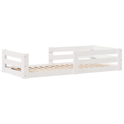 vidaXL Letto senza Materasso Bianco 90x200 cm Legno Massello di Pino