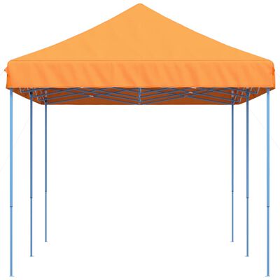 vidaXL Tenda da Festa Pieghevole Pop-Up Arancione 580x292x315 cm