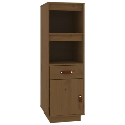 vidaXL Credenza ambra 34x40x108,5 cm in Legno Massello di Pino