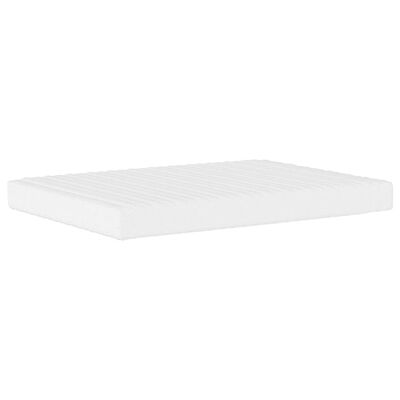 vidaXL Materasso in Schiuma Bianco 120x200 cm Durezza H2 H3