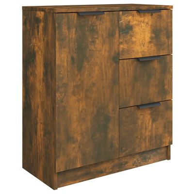 vidaXL Credenza Rovere Fumo 60x30x70 cm in Legno Multistrato