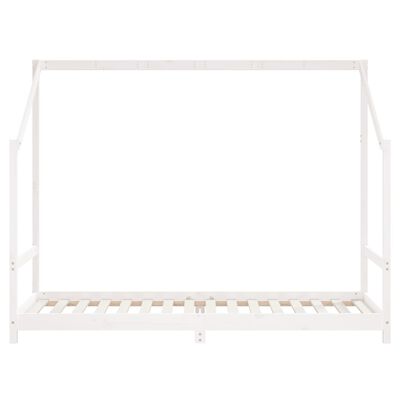 vidaXL Giroletto per Bambini Bianco 2x(90x200) cm Legno Massello Pino