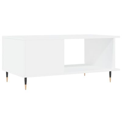 vidaXL Tavolino da Salotto Bianco 90x50x40 cm in Legno Multistrato