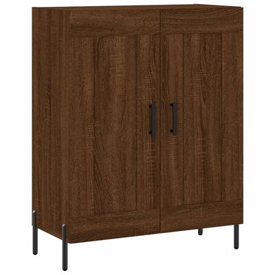 vidaXL Credenza Rovere Marrone 69,5x34x90 cm in Legno Multistrato