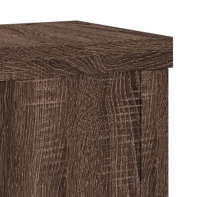 vidaXL Supporti per Piante 2 pz Marrone 10x10x18 cm Legno Multistrato