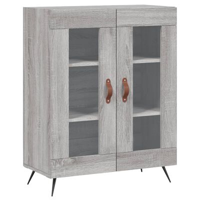 vidaXL Credenza Grigio Sonoma 69,5x34x90 cm in Legno Multistrato