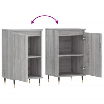 vidaXL Credenze 2 pz Grigio Sonoma 40x35x70 cm in Legno Multistrato