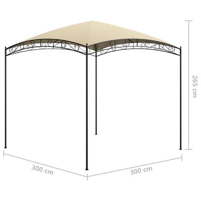 vidaXL Gazebo 3x4x2,65 m Antracite 180 g/m²