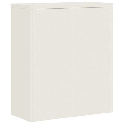 vidaXL Armadio Classificatore Bianco 90x40x145 cm in Acciaio