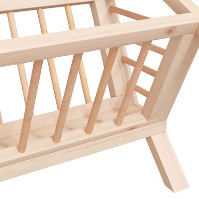 vidaXL Mangiatoia per Conigli 44x33x33 cm in Legno Massello di Abete