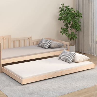 vidaXL Giroletto senza Materasso 90x200 cm in Legno Massello di Pino