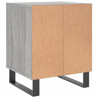 vidaXL Comodino Grigio Sonoma 40x35x50 cm in Legno Multistrato