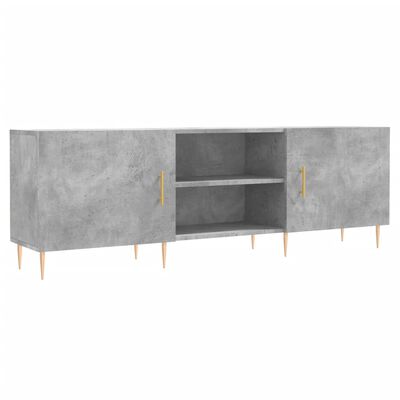 vidaXL Mobile Porta TV Grigio Cemento 150x30x50cm in Legno Multistrato