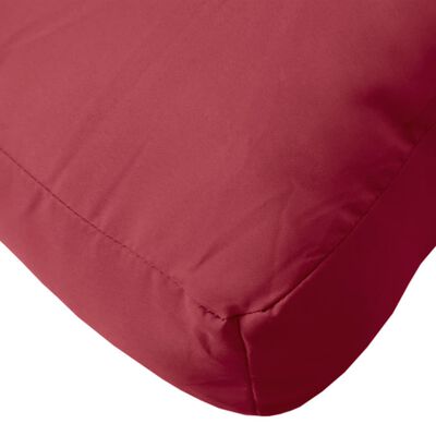 vidaXL Cuscino per Pallet Rosso Vino 50x50x12 cm in Tessuto