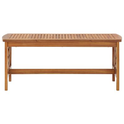 vidaXL Tavolino da Salotto 102x50x43 cm in Legno Massello di Acacia