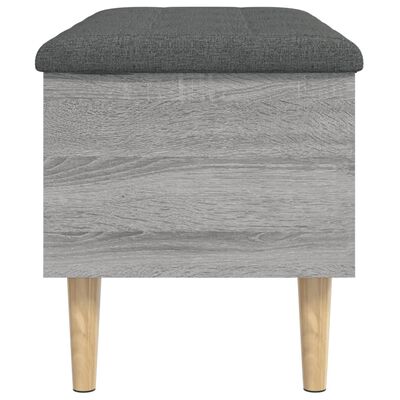 vidaXL Panca Portaoggetti Grigio Sonoma 82x42x46 cm Legno Multistrato