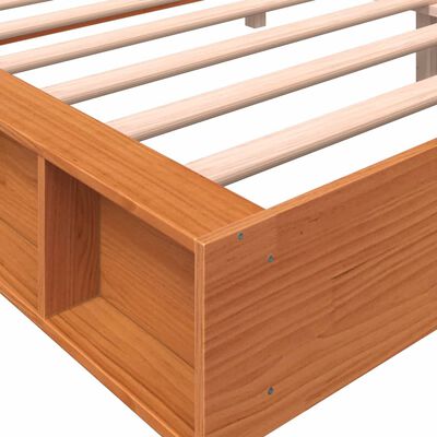 vidaXL Giroletto senza Materasso Marrone Cera 180x200 cm Legno di Pino