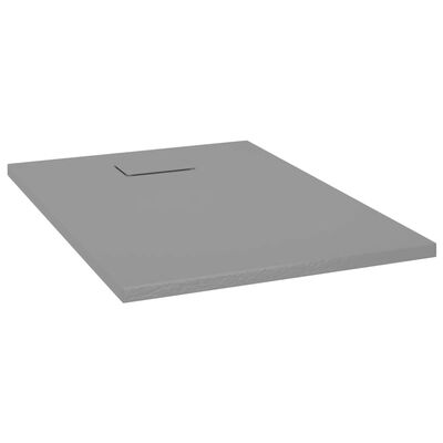 vidaXL Piatto Doccia in SMC Grigio 100x70 cm