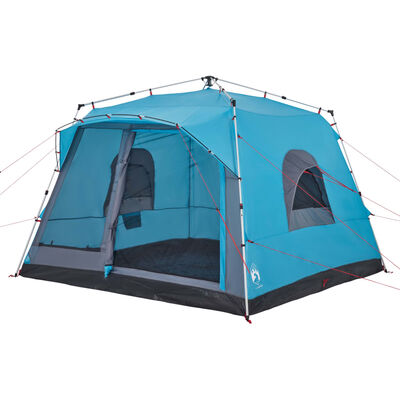 vidaXL Tenda Familiare Cabina 7 Persone Blu a Rilascio Rapido