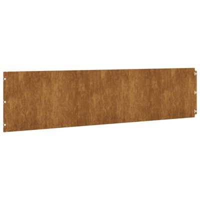 vidaXL Bordure per Prato 10 pz 25x103 cm Flessibili in Acciaio Corten