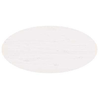 vidaXL Tavolino da Salotto Bianco 80x40x35 cm Legno Massello di Pino