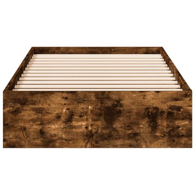 vidaXL Giroletto con Cassetti Rovere Fumo 90x190 cm Legno Multistrato