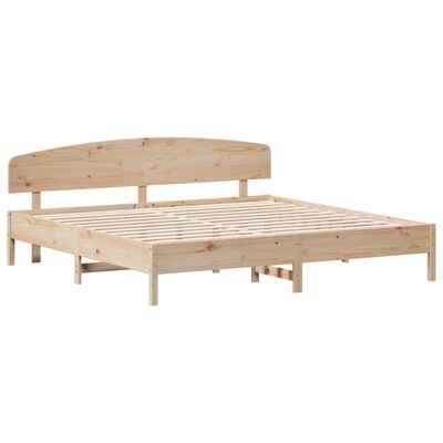 vidaXL Giroletto senza Materasso 180x200 cm in Legno Massello di Pino