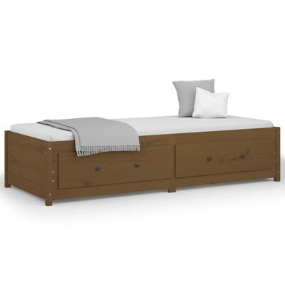 vidaXL Divano Letto senza Materasso Ambra 90x200cm Legno di Pino