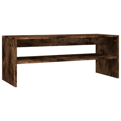 vidaXL Tavolino da Salotto Rovere Fumo 100x40x40 cm Legno Multistrato