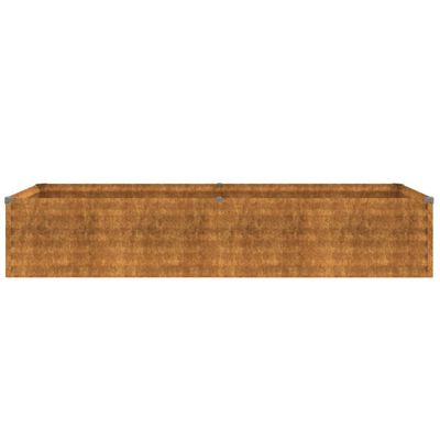 vidaXL Fioriera Rialzata da Giardino 194x50x36 cm in Acciaio Corten