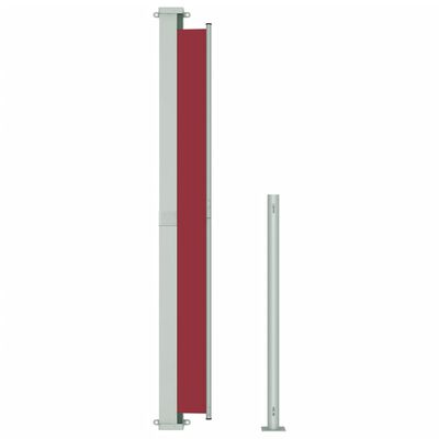 vidaXL Tenda Laterale Retrattile per Patio 180x300 cm Rossa