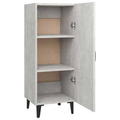 vidaXL Credenza Grigio Cemento 34,5x34x90 cm in Legno Multistrato